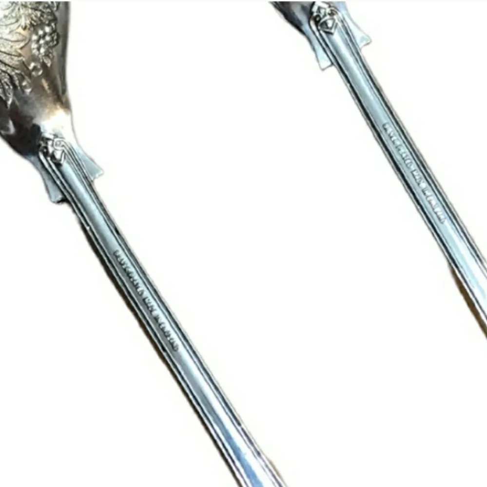 Vintage Silver Plated Serving Set - Kings Fruit MotifVintage EUC!